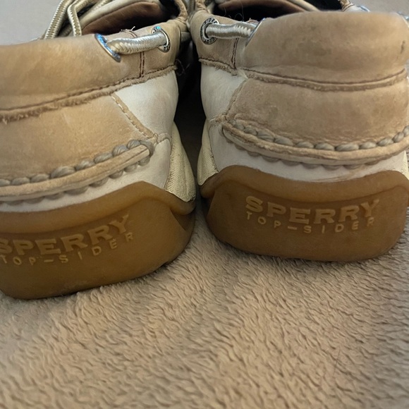 Sperry top-sider. Nice cream and tan color - Picture 3 of 10